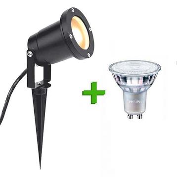 Buitenlamp | Tuinspot / prikspot zwart | incl. Philips spot beschikbaar voor biedingen