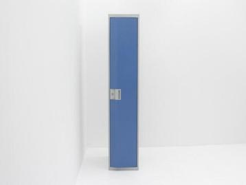 Locker/garderobekast - 180x35x50cm (hxbxd) - 1-deurs - blauw beschikbaar voor biedingen