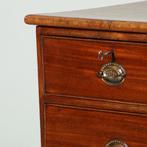 Ladenkast in mahonie met 3 lange en twee korte laden ca 1875, Ophalen of Verzenden