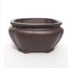 Bonsai schaal - 12,5x12,5x6cm - ongeglazuurd - Hoogte