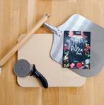 Pizzasteen met mes en schuiver  Vinenco, Ophalen of Verzenden, Nieuw