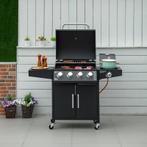 TRUUSK Gasgrill BBQ Met Elk 3 Branders 3 Kw Mobiele Grillwag, Tuin en Terras, Houtskoolbarbecues, Verzenden, Nieuw, TRUUSK