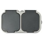 Benson Dubbel stopcontact - waterdicht - IP54 - 16A - gri..., Ophalen of Verzenden, Nieuw
