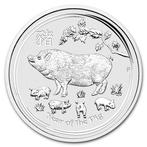 Australië. 1 Dollar 2019 1 oz $1 AUD Australian Silver Lunar