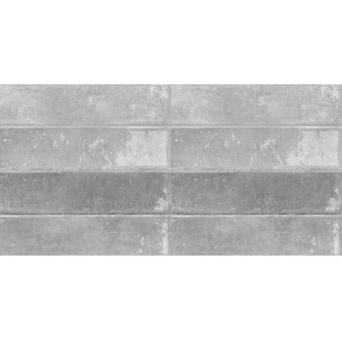 Wandtegel Mykonos Mallorca 7.5x30 cm Steel (prijs per m2), Doe-het-zelf en Verbouw, Tegels, Minder dan 20 cm, Wandtegels, Nieuw