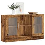 vidaXL Dressoir 120x30,5x70 cm bewerkt hout oud houtkleurig, Verzenden, Nieuw, Overige houtsoorten
