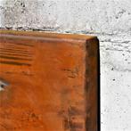 Wereldkaart in roest - ontwerp voor thuis en op kantoor |, Verzenden, Nieuw