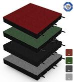 Rubber tegel met pen- en gat verbinding 50x50 cm - 75 mm, Tuin en Terras, Tegels en Klinkers, Verzenden, Nieuw