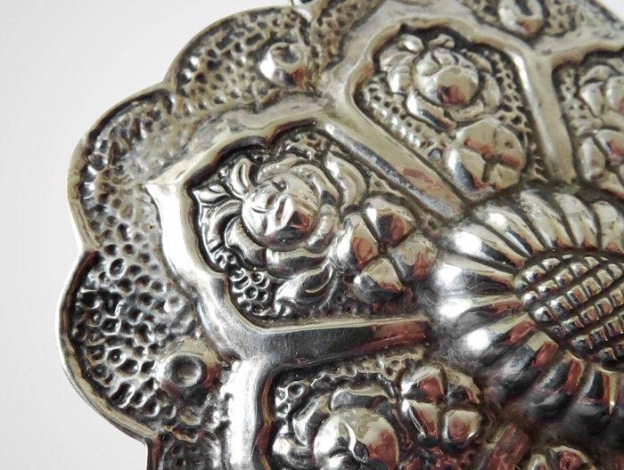 Handspiegel - .900 zilver - decoratieve muurspiegel, Antiek en Kunst, Antiek | Goud en Zilver