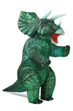 KIMU® Opblaas Kostuum Triceratops Groen Opblaasbaar Pak Dino, Kleding | Heren, Carnavalskleding en Feestkleding, Nieuw, Carnaval