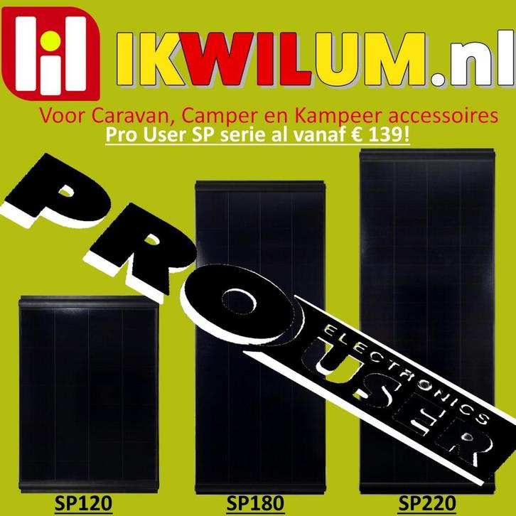 Pro User zonnepanelen kwaliteit met een scherpe prijs!, Caravans en Kamperen, Camper-accessoires, Nieuw, Ophalen of Verzenden
