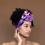 Afrikaanse Paarse kente hoofddoek - headwrap, Kleding | Dames, Hoeden en Petten, Ophalen of Verzenden, Nieuw