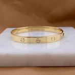 18 Krt. Gouden Love-armband; Cartier lookalike | Ø 54,5 mm, Sieraden, Tassen en Uiterlijk, Ophalen of Verzenden, Gebruikt, Overige kleuren