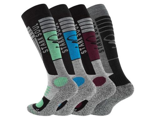 4-Pack - Skisokken - Snowboardsokken - Multicolor, Kleding | Heren, Sokken en Kousen, Verzenden