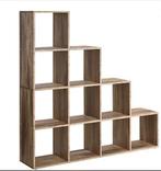 Boekenkast met 10 vakken – houten kamerverdeler, Huis en Inrichting, Verzenden, Nieuw