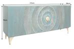 Sideboard GOLDEN SUNSET 180cm 3D turquoise - 45643, Huis en Inrichting, Kasten | Dressoirs, Ophalen of Verzenden, Nieuw