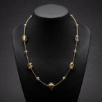 24 karaat - vetro di Murano, Geel goud - Halsketting - Glas, Antiek en Kunst