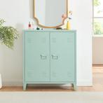 Kantoorkast Oripää metaal 90x80x33 cm pastel groen [en.casa], Huis en Inrichting, Kasten | Dressoirs, Verzenden, Nieuw