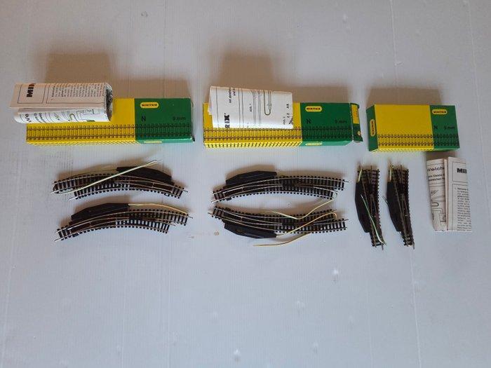 Minitrix N - 4942/4943/4944 - Modeltreinsporen (6), Hobby en Vrije tijd, Modeltreinen | N-Spoor