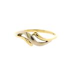 Bicolor gouden fantasie ring (witgoud, gouden ring), Sieraden, Tassen en Uiterlijk, Ringen, Gebruikt, Overige kleuren, 20 of groter