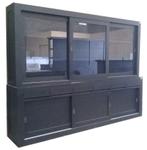 Buffetkast XL Enschede zwart greeploos 300cm, Ophalen of Verzenden, Nieuw