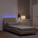 vidaXL Bedframe zonder matras Hanko 80x200 cm stof, Eenpersoons, Verzenden, Nieuw, 80 cm