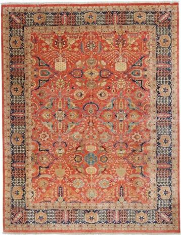 New Pakistani Tabriz Handmade Rug Elegant Design - Moderne beschikbaar voor biedingen