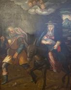 Scuola Emiliana (XVII) - Fuga in Egitto, Antiek en Kunst, Kunst | Schilderijen | Klassiek