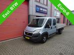 Fiat Ducato 35H 2.3 MultiJet L4H1 DC 6 zitter maxi clima lmv, Auto's, Fiat, Blauw, Ducato, Nieuw, Lease