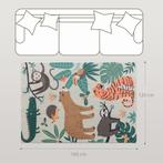 TRUUSK Vlies-tapijt Jungle-patroon - Onderhoudsvriendelijk -, Verzenden, Nieuw