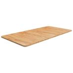 vidaXL Wastafelblad 100x50x1,5cm behandeld massief hout, Huis en Inrichting, Verzenden, Nieuw, Bruin