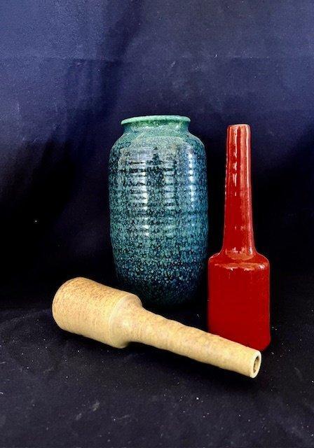 Potterie Ravelli - Jaap Ravelli - Vaas (3) - Steengoed - met, Antiek en Kunst, Curiosa en Brocante