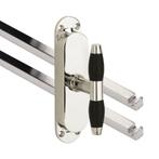 Kruk-espagnolet Bonton ebben glans nikkel inclusief 2, Verzenden, Nieuw