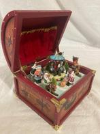 (4) Splendide boite à musique de Noel Rouge , décors animé -, Diversen, Kerst, Nieuw