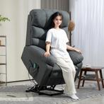 TRUUSK Elektrische Sta-op-stoel met Massagefunctie - Gestoff, Huis en Inrichting, Fauteuils, Verzenden, Nieuw
