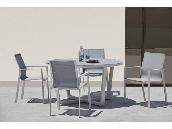 Veiling - Santorini Eettafel Buiten 140 cm, Huis en Inrichting, Tafels | Eettafels, Nieuw