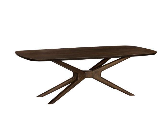 Eettafel Jax Deens ovaal mangohout 200x110 cm - Walnoot, Huis en Inrichting, Tafels | Eettafels, Nieuw, Ophalen of Verzenden