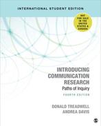 9781544372167 Introducing Communication Research - Intern..., Verzenden, Zo goed als nieuw, Treadwell, Donald