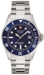 Swiss Alpine Military 7053.1135 Master Diver horloge, Sieraden, Tassen en Uiterlijk, Horloges | Heren, Overige merken, Staal, Staal