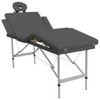 vidaXL Massagetafel met 4 zones 186x68 cm aluminium frame, Sport en Fitness, Massageproducten, Verzenden, Nieuw