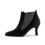 Carina Zwarte Suede Dames Dansschoenen, Verzenden, Nieuw