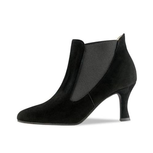 Carina Zwarte Suede Dames Dansschoenen, Sport en Fitness, Ballet, Verzenden