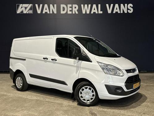 Ford Transit Custom 2.0 TDCI L1H1 Euro6 Airco | Navigatie |, Auto's, Bestelauto's, Onderhoudsboekje, Lease, Zwart, Handgeschakeld