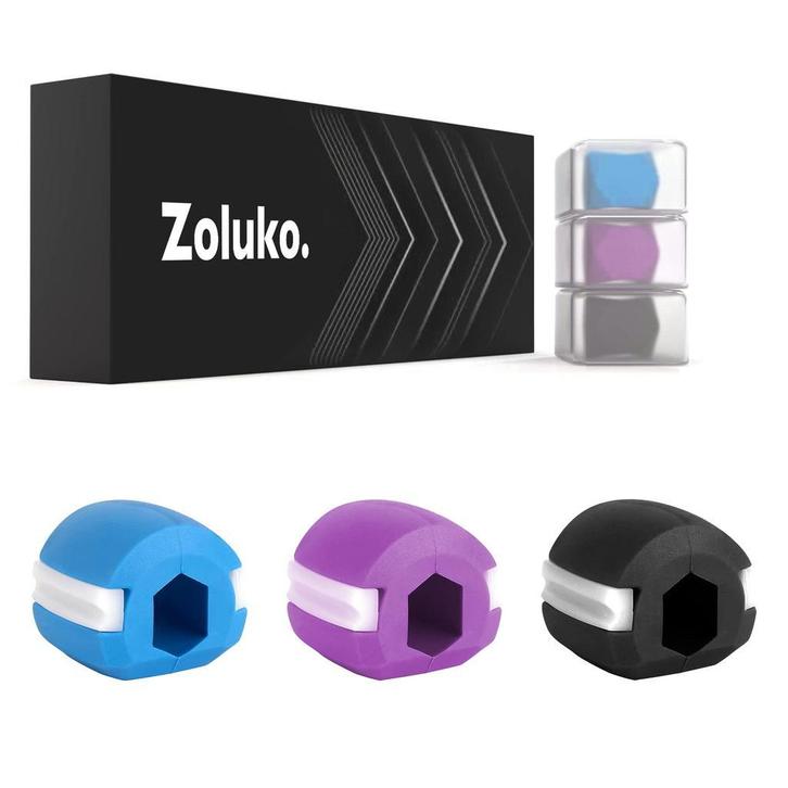 Zoluko Kaaklijn Trainer Set - 3 Niveaus - Met Opbergdoosjes, Sport en Fitness, Fitnessapparatuur, Overige typen, Nieuw, Overige materialen
