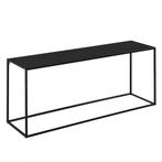 Console tafel sidetable metaal 50x115x32 cm zwart mat, Huis en Inrichting, Verzenden, Nieuw