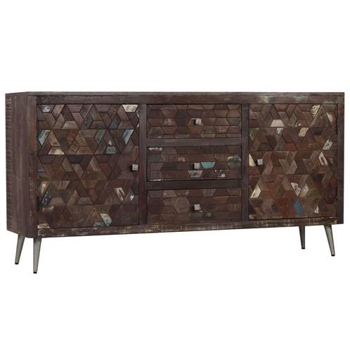 vidaXL Dressoir 160x40x80 cm massief gerecycled hout, Huis en Inrichting, Kasten | Dressoirs, 25 tot 50 cm, Nieuw, 150 tot 200 cm