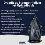 2dekans | BREND BR-2232 Draadloos Stoomstrijkijzer met, Witgoed en Apparatuur, Strijkijzers en Strijkplanken, Ophalen of Verzenden