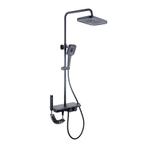 Zwarte Regendoucheset 30cm - Bespaar! | Tweedekansje | OP=OP, Doe-het-zelf en Verbouw, Sanitair, Ophalen of Verzenden, Nieuw