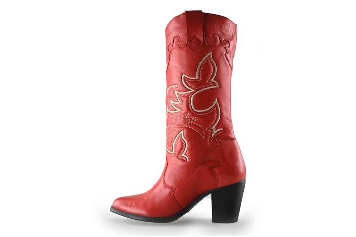Lazamani Cowboy laarzen in maat 37 Rood | 10% korting, Kleding | Dames, Schoenen, Rood, Zo goed als nieuw, Verzenden