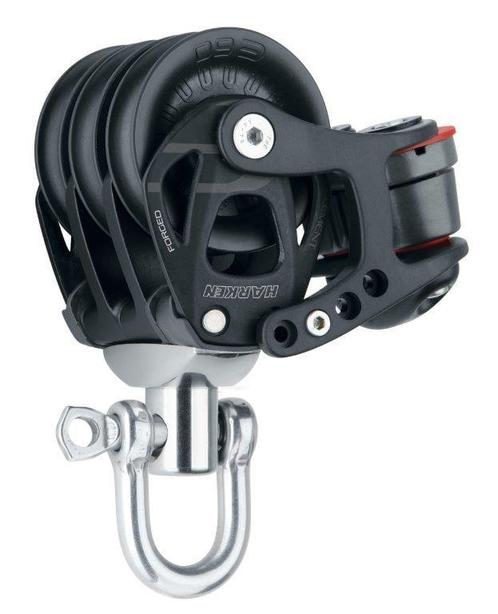 Harken 60mm Element drieschijfsblok met klem, Watersport en Boten, Accessoires en Onderhoud, Ophalen of Verzenden